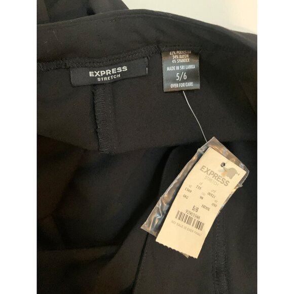 Express Womens Stretch Black Pants Size 5/6 - Picture 5 of 5